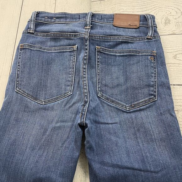 Madewell Women’s Size 25 Blue 10” High-Rise Skinny Stretch Denim Jeans - Picture 3 of 10